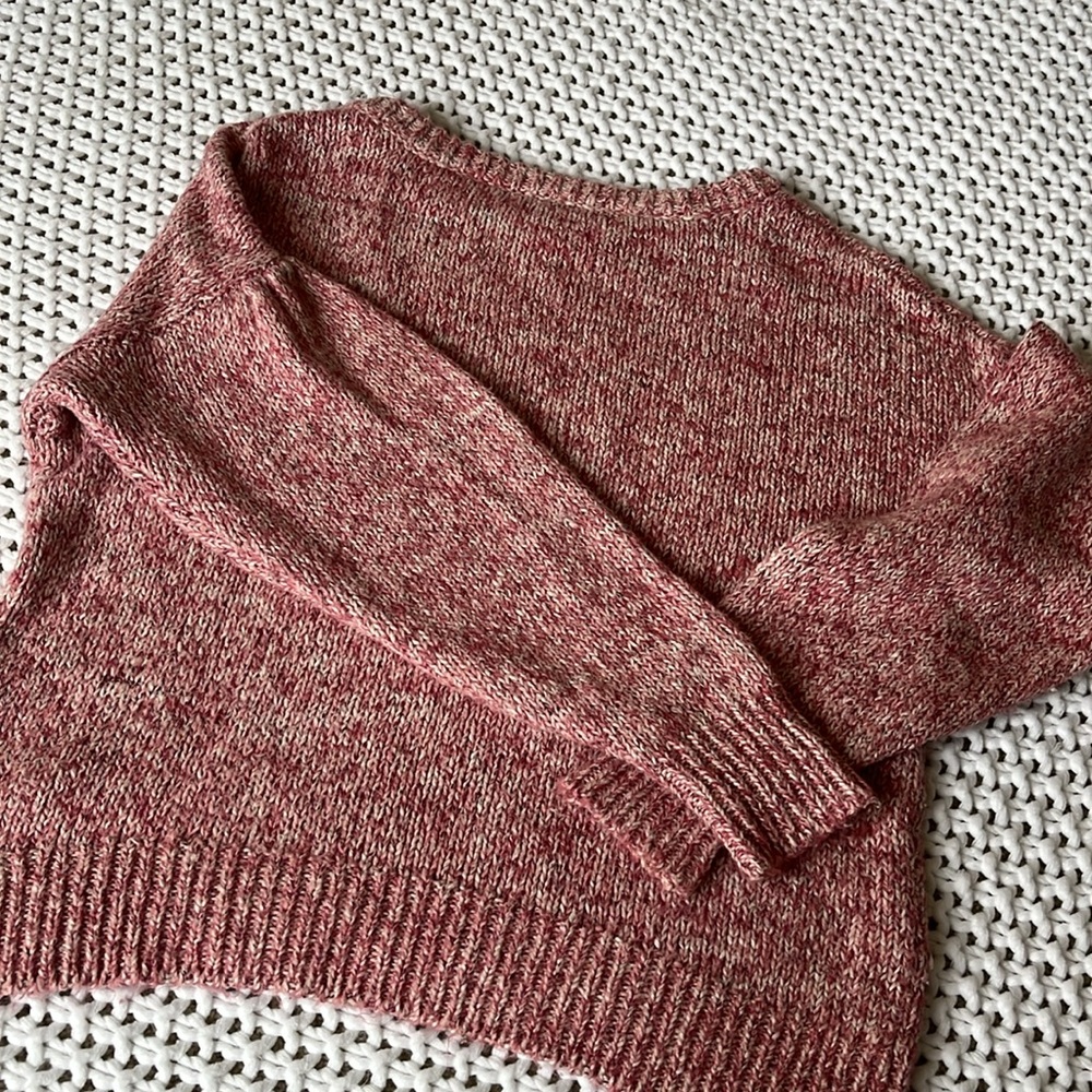 JCREW Women's Pink Marbled Sweater Holiday Collection XS Point Sur - Picture 6 of 8